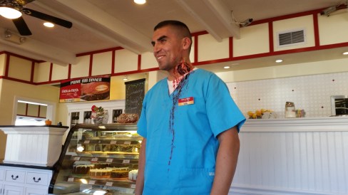 Friendly waiter at Casa de Fruita